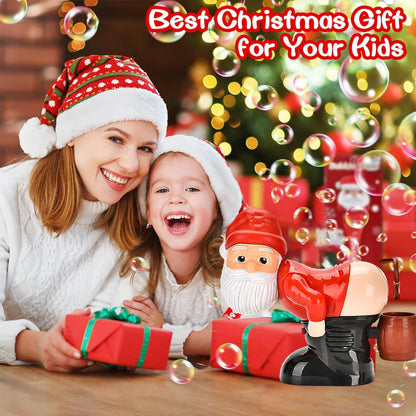 🎅Bereit für Weihnachten!🎄 50% RABATT🎅 | Lustiger Weihnachtsmann Seifenblasenmaschine – mit Musik, Lichtern und weihnachtlichem Seifenblasenspaß
