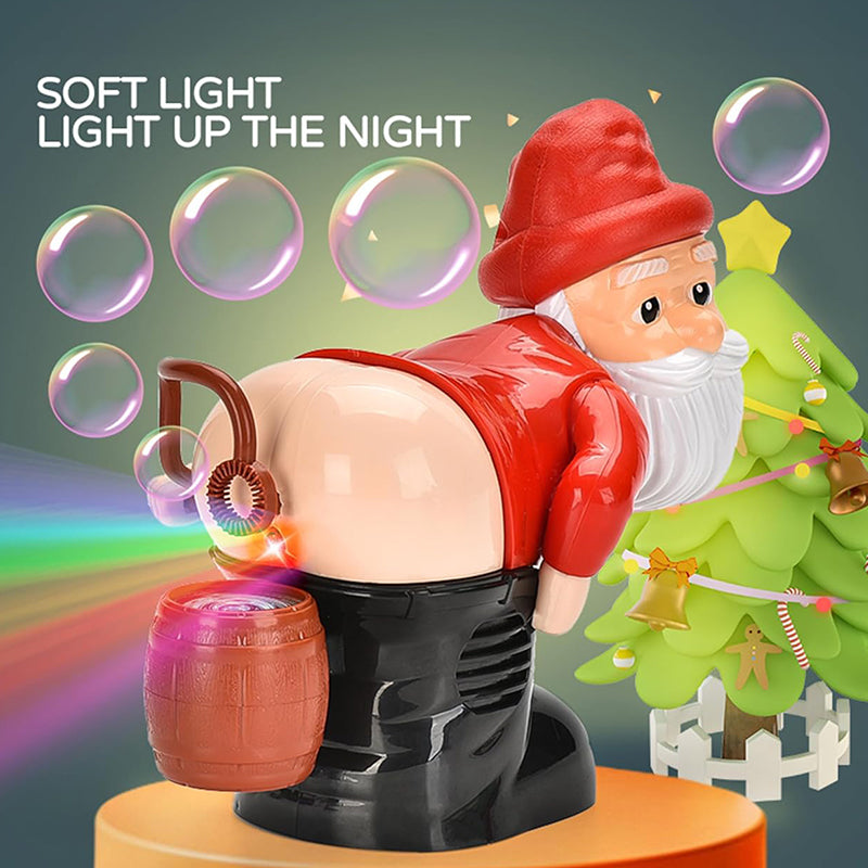 🎅Bereit für Weihnachten!🎄 50% RABATT🎅 | Lustiger Weihnachtsmann Seifenblasenmaschine – mit Musik, Lichtern und weihnachtlichem Seifenblasenspaß