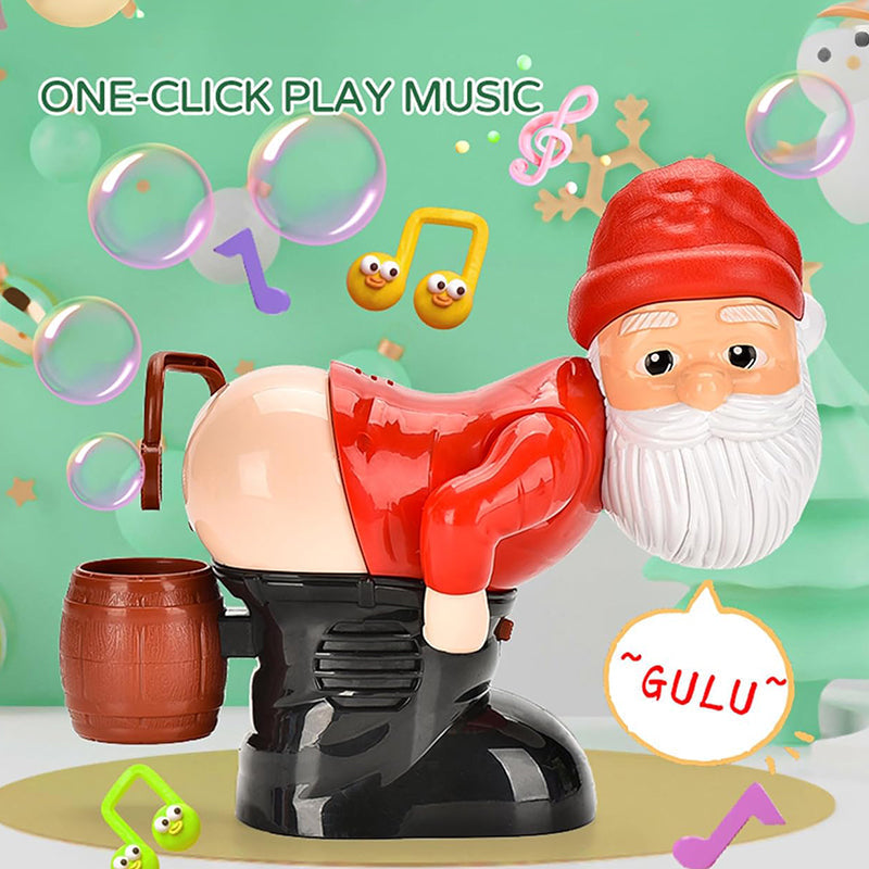 🎅Bereit für Weihnachten!🎄 50% RABATT🎅 | Lustiger Weihnachtsmann Seifenblasenmaschine – mit Musik, Lichtern und weihnachtlichem Seifenblasenspaß