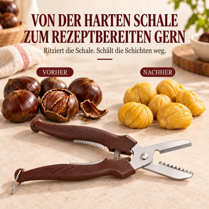 🌰Begrenzte Zeit 50% Rabatt🔪Multifunktionales Kastanien-Schneide- und Schälwerkzeug
