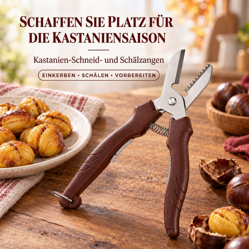 🌰Begrenzte Zeit 50% Rabatt🔪Multifunktionales Kastanien-Schneide- und Schälwerkzeug
