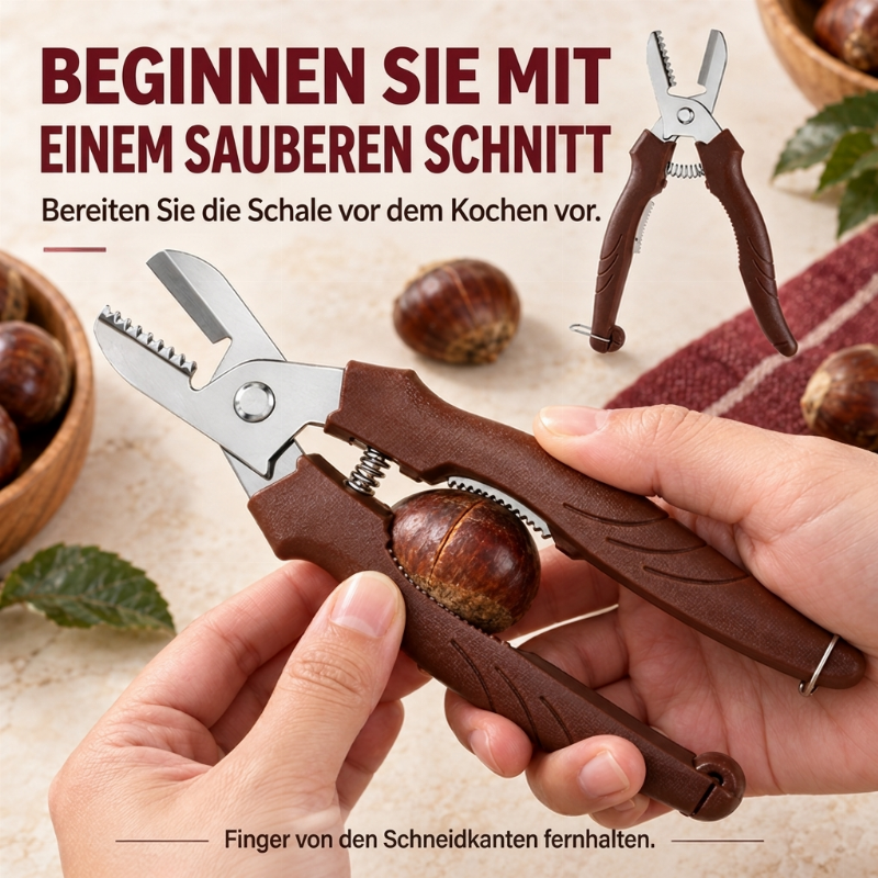 🌰Begrenzte Zeit 50% Rabatt🔪Multifunktionales Kastanien-Schneide- und Schälwerkzeug