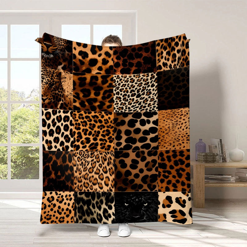 ⏳Begrenzte Zeit 50% Rabatt💥Ultraweiche Kuscheldecke mit Leopardenmuster