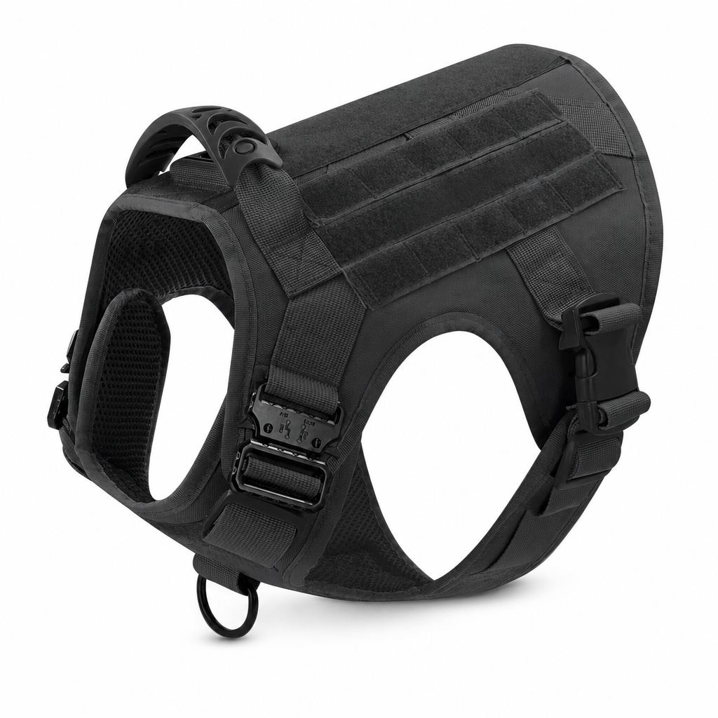 Tactical Dog Harness Heavy Duty Pet Working Vest for Medium and Large Dogs Quick Release Training Vest for Outdoor Activities