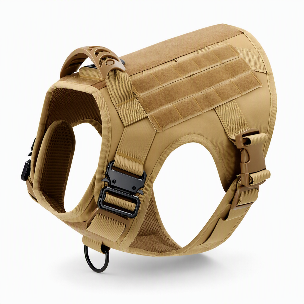 Tactical Dog Harness Heavy Duty Pet Working Vest for Medium and Large Dogs Quick Release Training Vest for Outdoor Activities