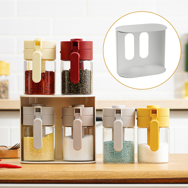 🔥HEISSER VERKAUF 50% RABATT🔥 Gewürzglas mit integriertem Löffel-Trennfach