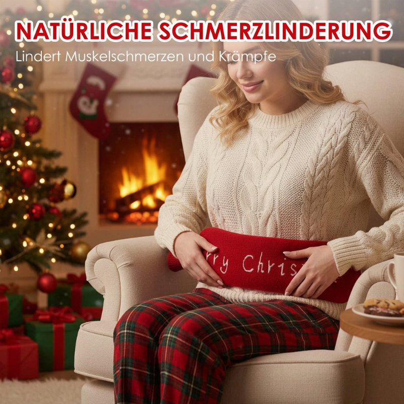 ⏳Begrenzte Zeit 50% Rabatt💥2L extra lange Wärmflasche mit Bezug
