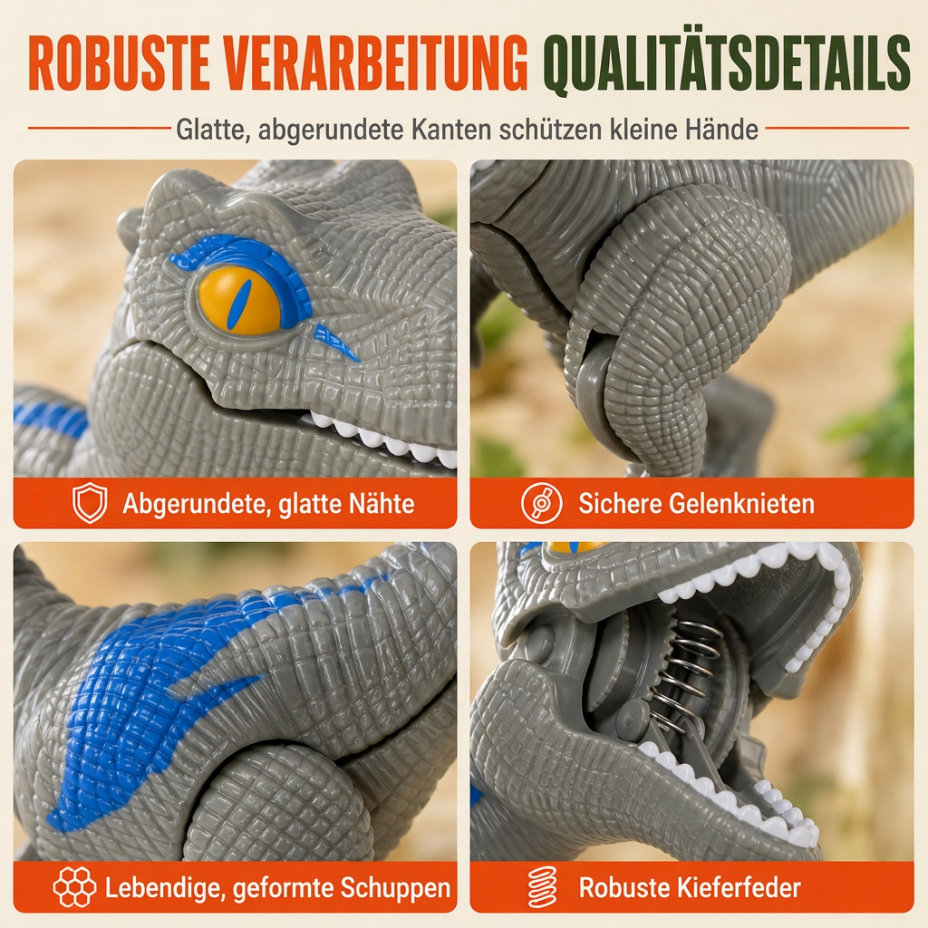🦖50 % Rabatt🦴Beiß‑Dino‑Spielzeug mit beweglichen Gelenken, realistische Actionfigur für Kinder