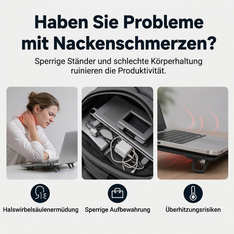 ⏳Begrenzte Zeit 50% Rabatt💥Verstellbarer unsichtbarer Laptopständer