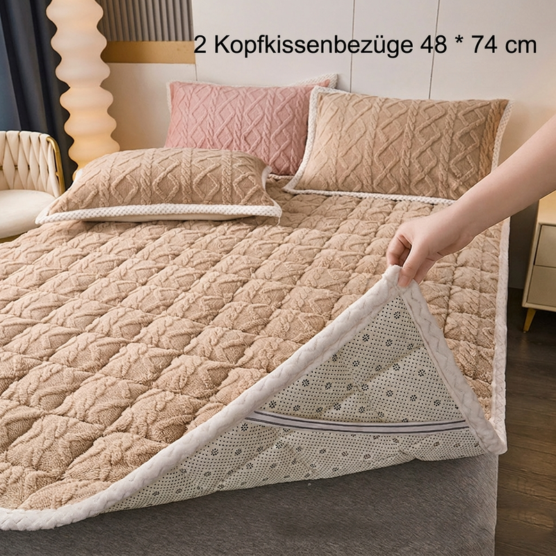 ⏳Begrenzte Zeit 50% Rabatt💥Jacquard Comfort Warme Matratzen- & Kissenbezüge