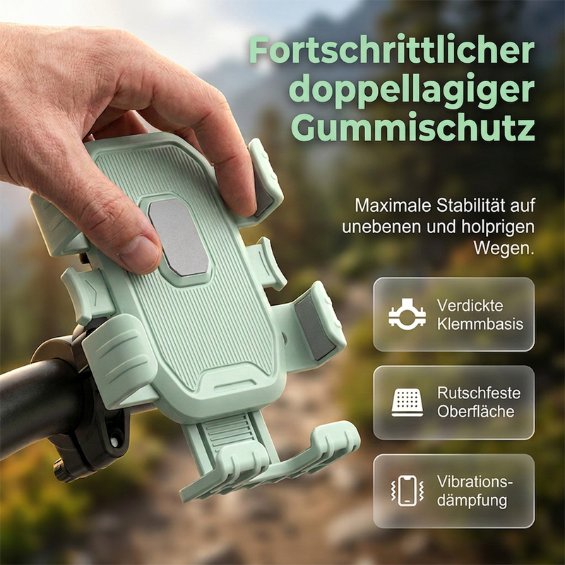 ⏳Begrenzte Zeit 50% Rabatt💥Stabiler Fahrrad- und Motorrad-Handyhalter