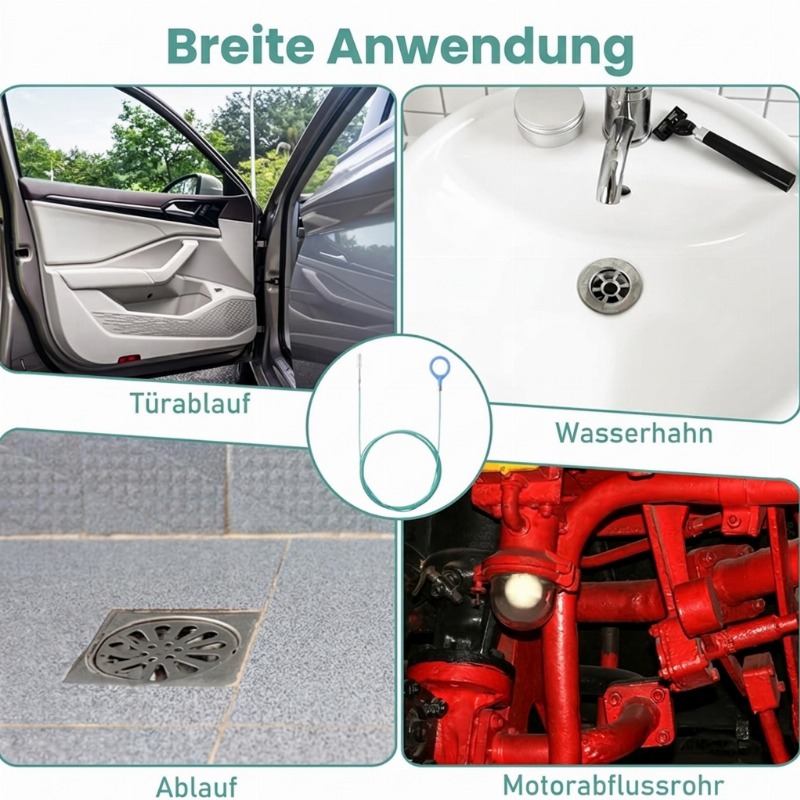 ⏳Begrenzte Zeit 50% Rabatt💥Werkzeug zur Reinigung des Schiebedachablaufs – Flexibler Rohrbürste