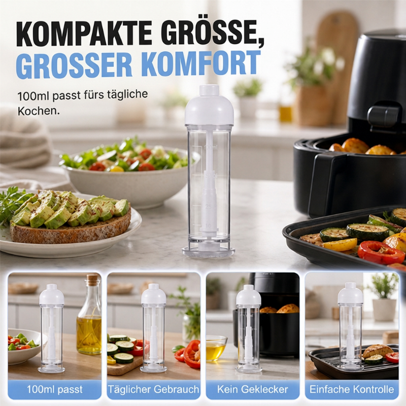 ⏳Begrenzte Zeit 50% Rabatt💥Präziser Ölsprayer zum Kochen
