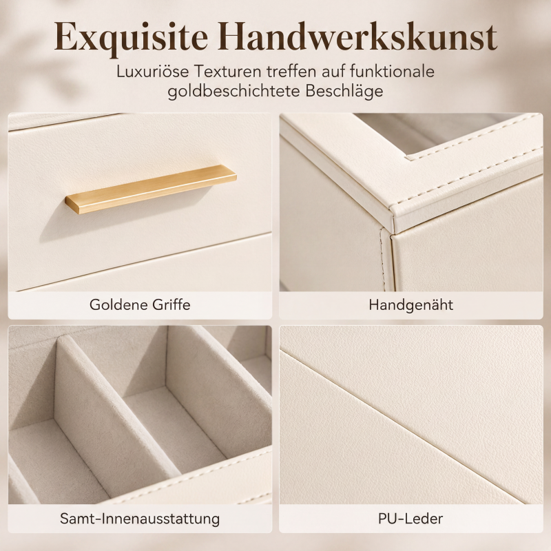 🌟Begrenzte Zeit 50% Rabatt🕶️2-stöckige Sonnenbrillen-Aufbewahrungsbox mit transparenter Glasoberseite zur Präsentation