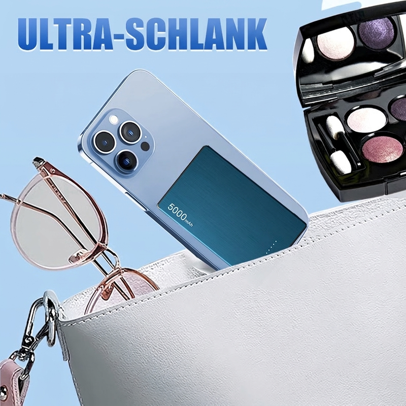 ⏳Begrenzte Zeit 50% Rabatt💥5000mAh Schnellladung Ultradünne Magnetische Powerbank