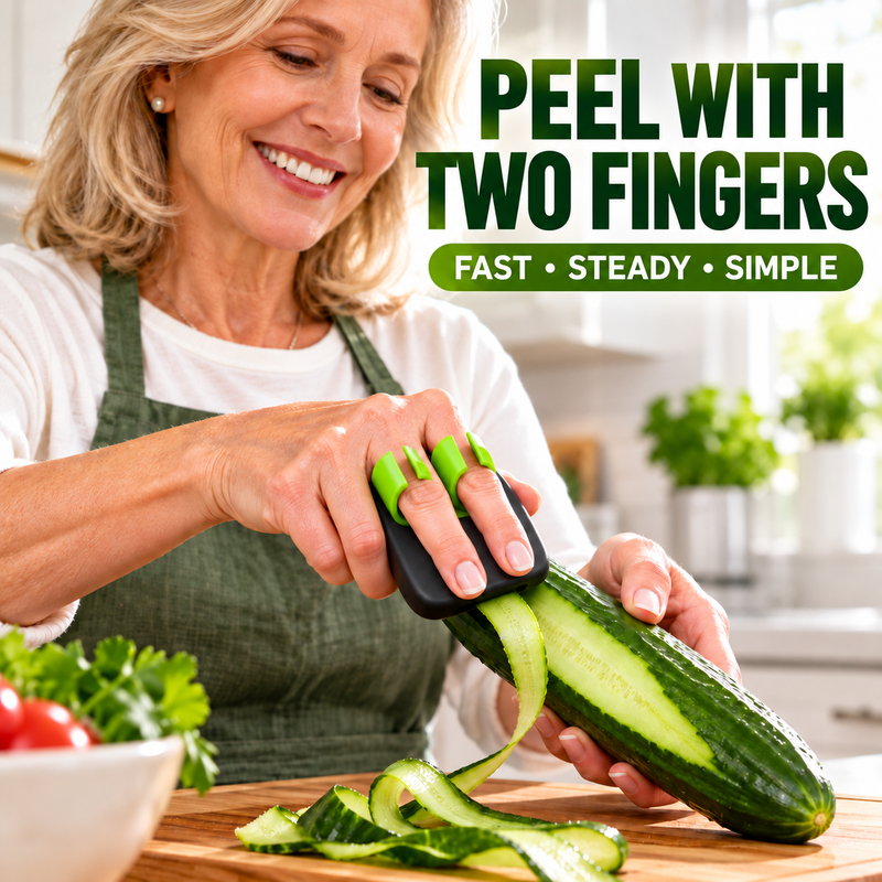 ⏳Begrenzte Zeit 50% Rabatt💥 Zwei-Finger-Gemüseschäler – Praktisch, kompakt, leicht zu verstauen 🥒