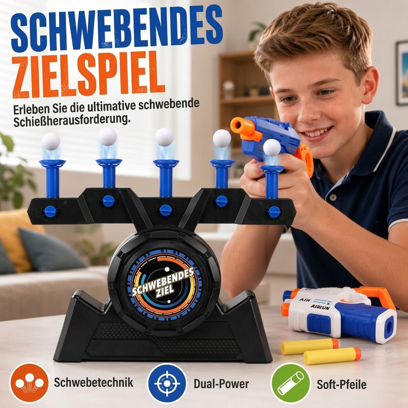 ⏳Begrenzte Zeit 50% Rabatt💥Elektrisches schwebendes Ball-Schießziel-Spielzeug mit USB-Stromversorgung