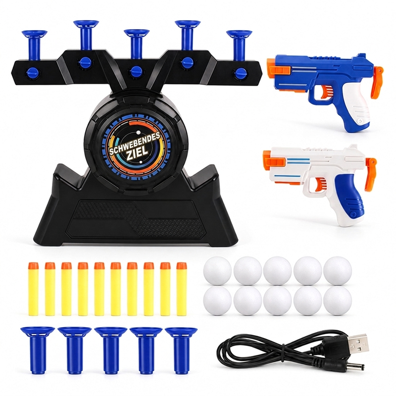 ⏳Begrenzte Zeit 50% Rabatt💥Elektrisches schwebendes Ball-Schießziel-Spielzeug mit USB-Stromversorgung