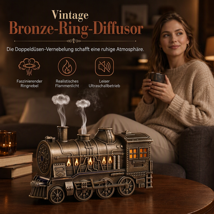 ⏳Begrenzte Zeit 50% Rabatt💥Retro-Zug Ultraschall-Luftbefeuchter mit Fernbedienung