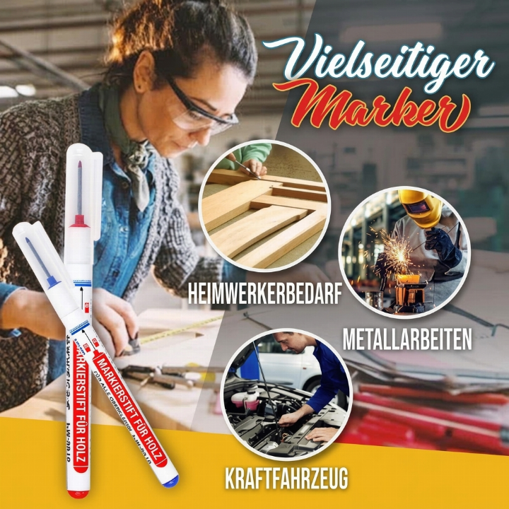 ⏳Begrenzte Zeit 50% Rabatt💥🖌️ Mehrzweck-Schreinerstift mit langer Spitze