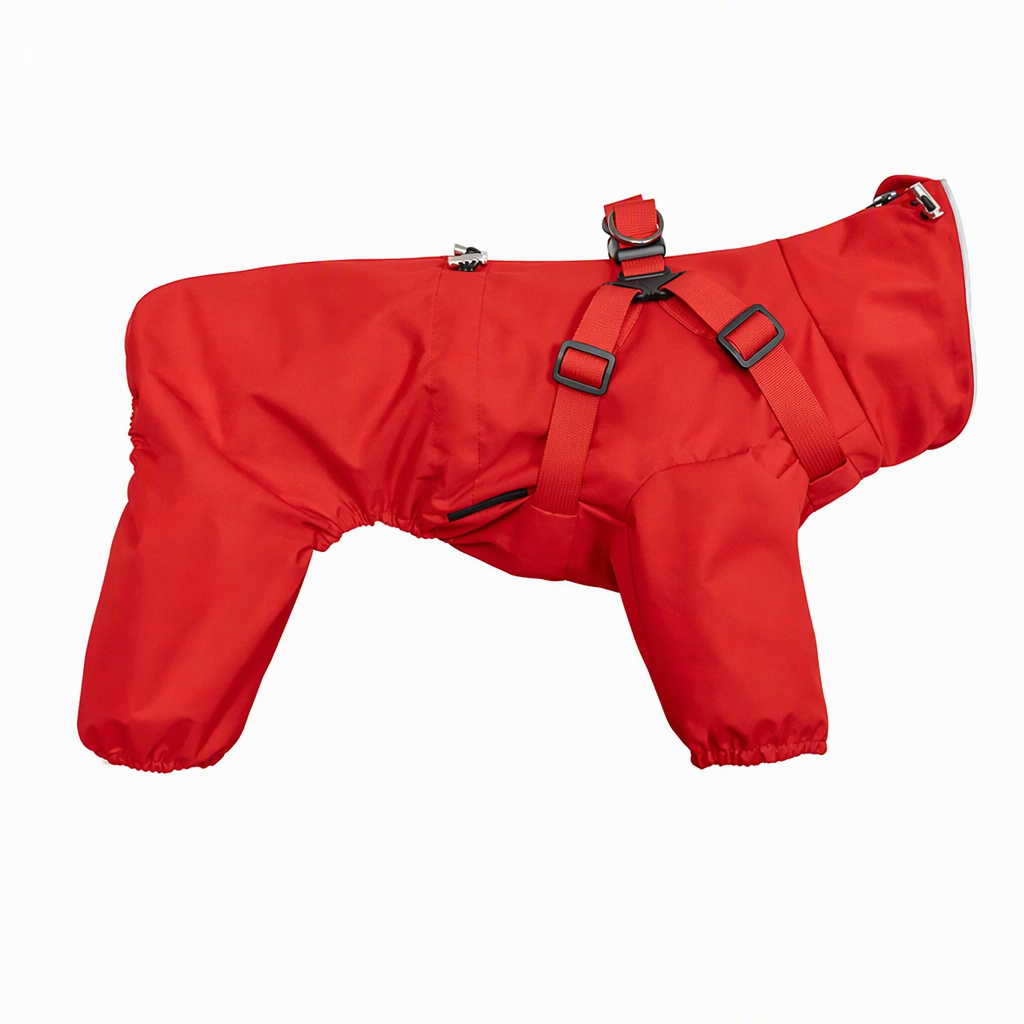 ⏳Begrenzte Zeit 50% Rabatt💥Leichter wasserabweisender vierbeiniger Hundemantel – reflektierend, mit Leinenbefestigung, für kleine und große Hunde