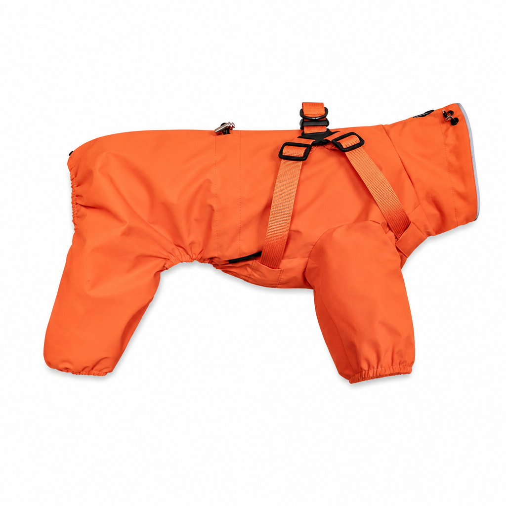 ⏳Begrenzte Zeit 50% Rabatt💥Leichter wasserabweisender vierbeiniger Hundemantel – reflektierend, mit Leinenbefestigung, für kleine und große Hunde