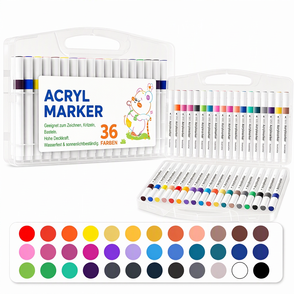 ⏳Begrenzte Zeit 50% Rabatt💥Acrylmarker-Stift-Set mit Aufbewahrungsetui zum Zeichnen