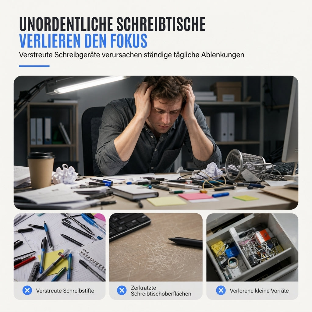 ⏳Begrenzte Zeit 50% Rabatt💥3D-gedruckter Puffer-Stiftehalter, auslaufsig abstrakter Desktop-Becher und Schreibwaren-Organizer für Studenten
