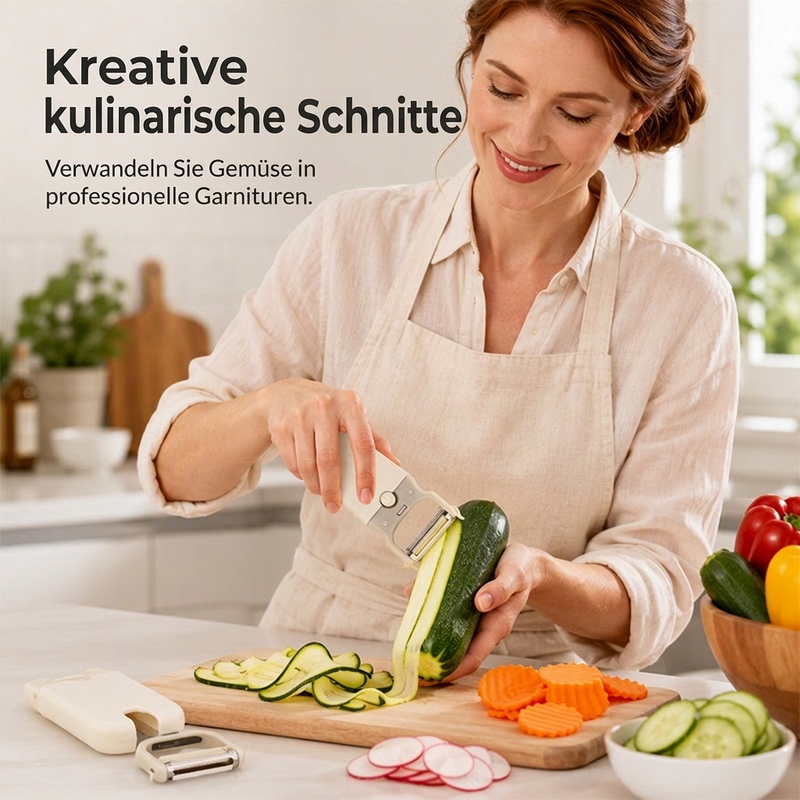 ⏳Begrenzte Zeit 50% Rabatt💥3-in-1 Gemüseschäler und -reibe mit Klingen aus 420 Edelstahl