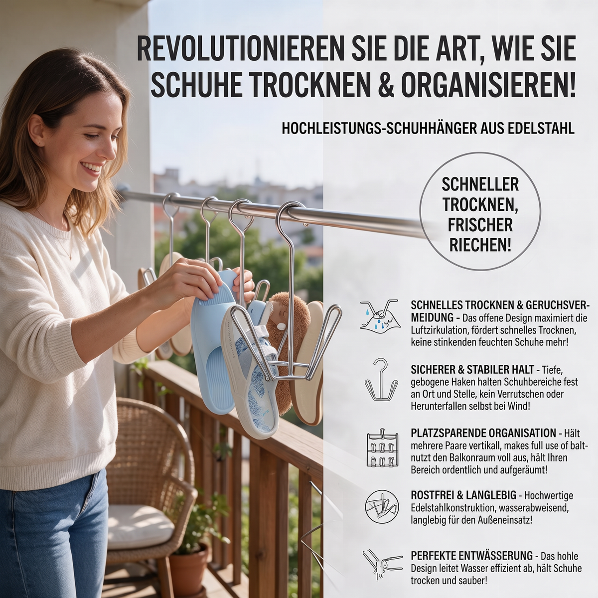 ⏳Begrenzte Zeit 50% Rabatt💥winddichter Schuh-Trocknerhalter