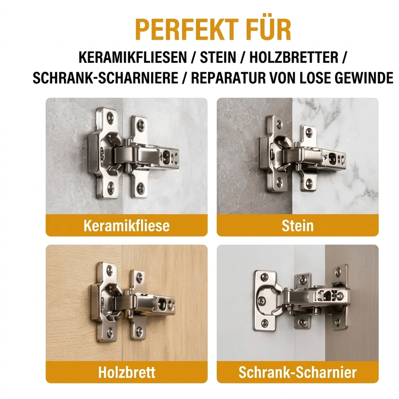 ⏳Begrenzte Zeit 50% Rabatt💥Selbstbohrende Trockenbau-Dübel mit Schrauben Set