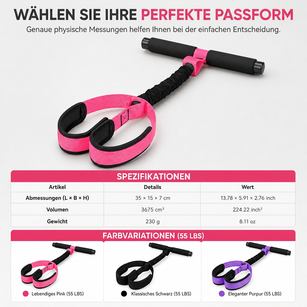 ⏳Begrenzte Zeit 50% Rabatt💥Pedal-Widerstandsband, 25 kg elastisches Zugseil für Heimfitness, Sit-Up-Hilfe und Beintraining
