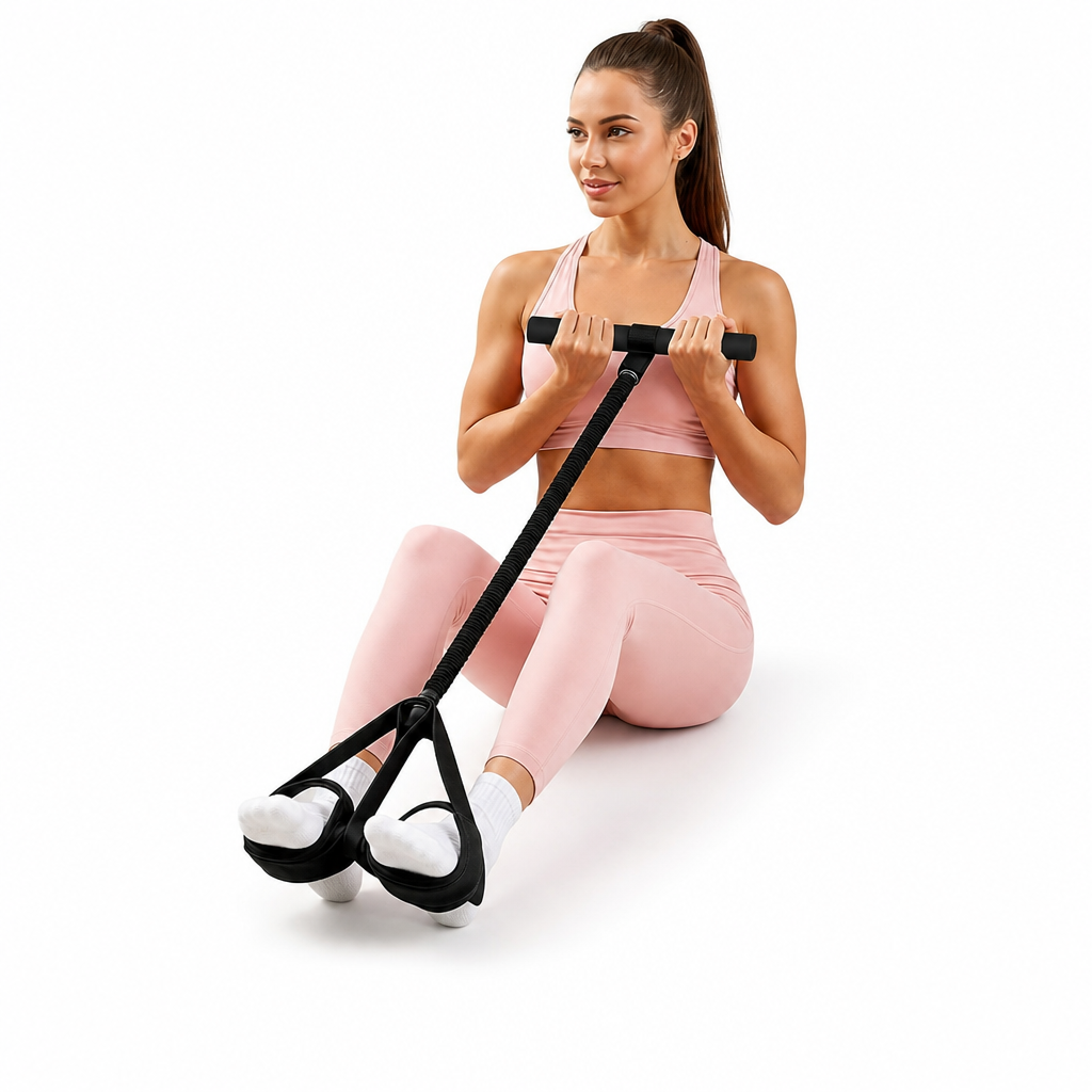⏳Begrenzte Zeit 50% Rabatt💥Pedal-Widerstandsband, 25 kg elastisches Zugseil für Heimfitness, Sit-Up-Hilfe und Beintraining