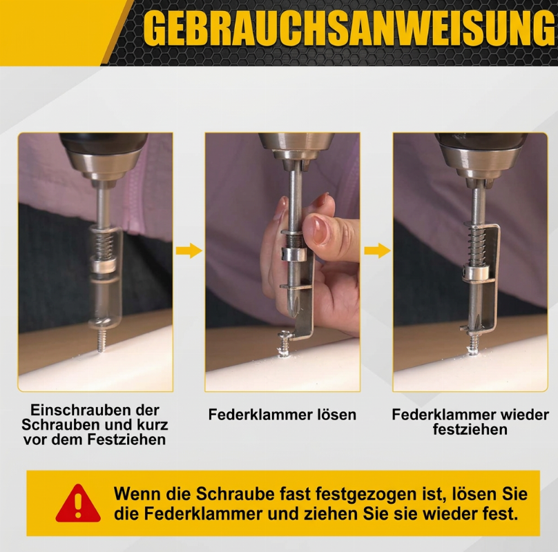 ⏳Begrenzte Zeit 50% Rabatt💥Federunterstützter Schraubenhalter-Bit