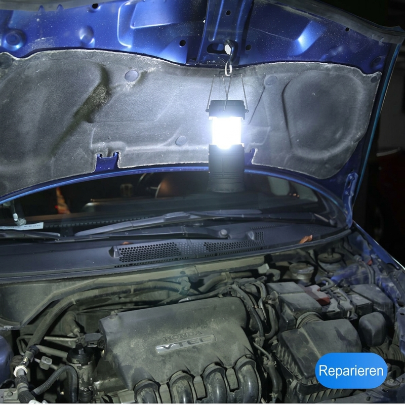 ⏳Begrenzte Zeit 50% Rabatt💥Solarbetriebene versenkbare Campingleuchte
