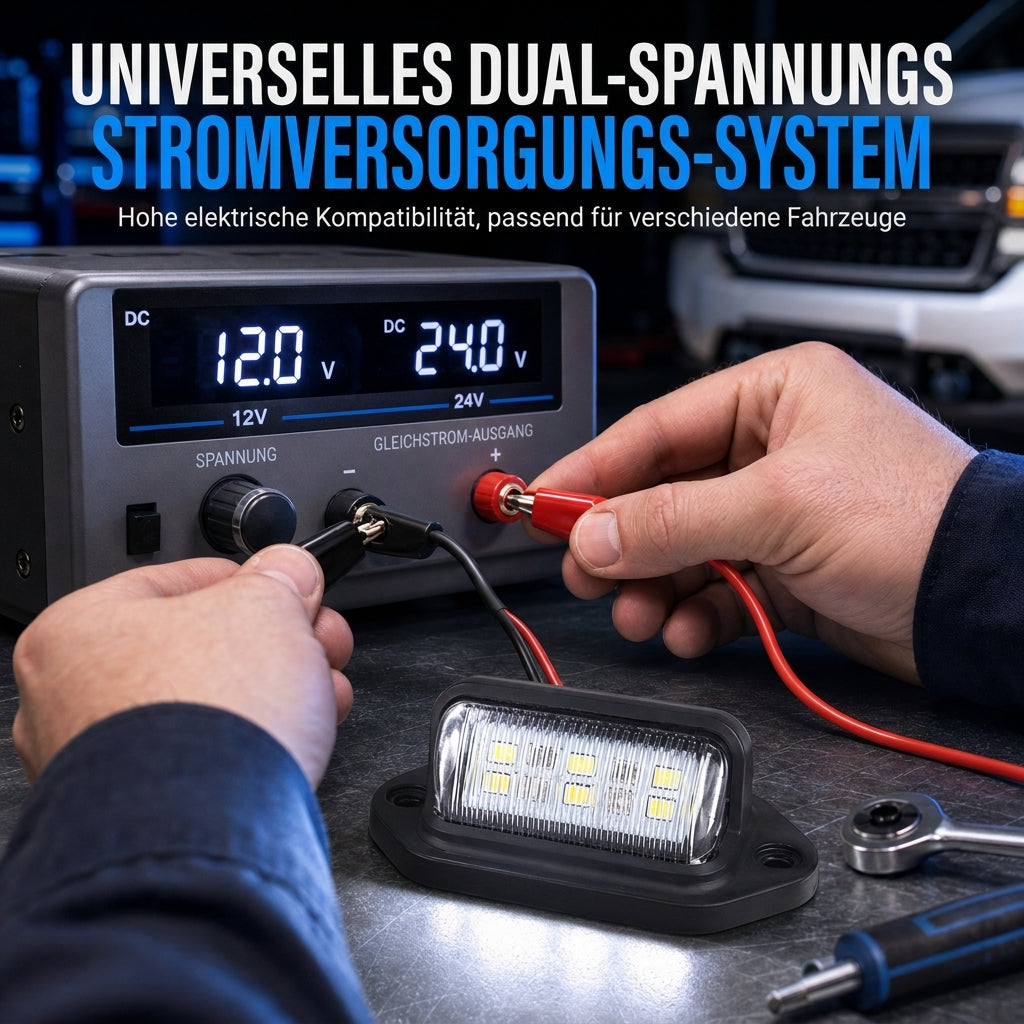 ⏳Begrenzte Zeit 50% Rabatt💥6-LED-Kennzeichenleuchte 12V 24V Universal-Weißsignalarmatur Arbeitsleuchte für Autos LKW Wohnmobile Anhänger