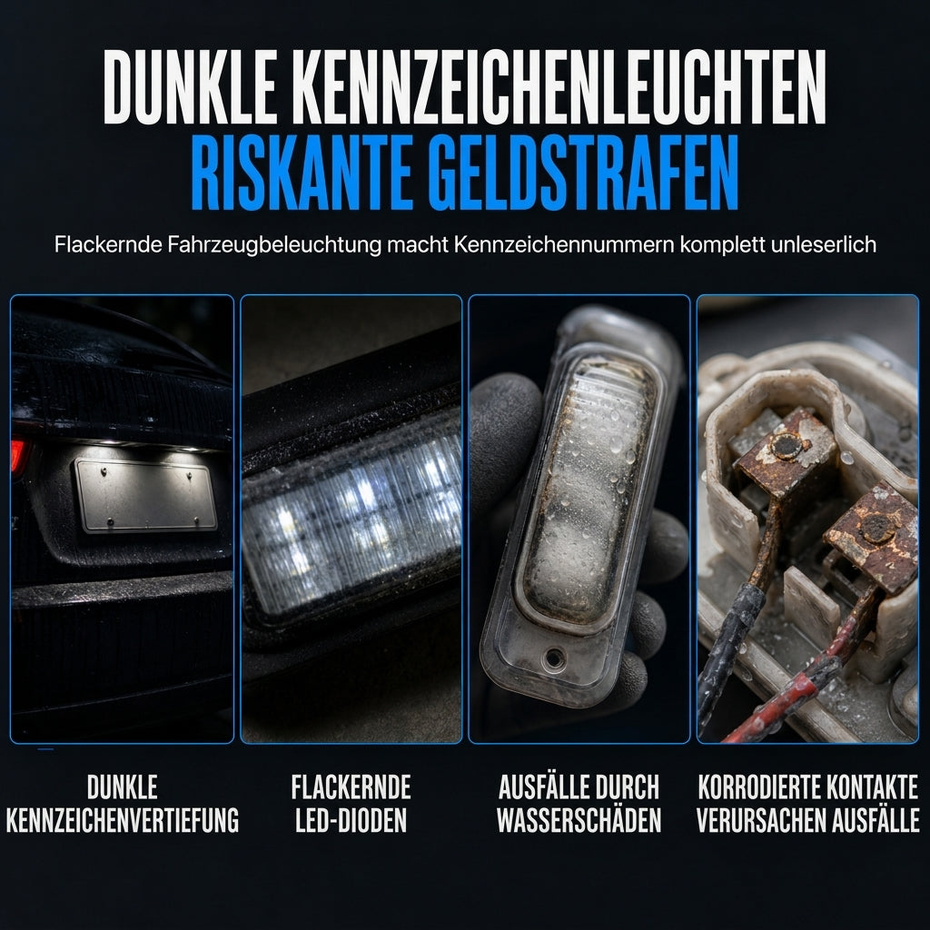 ⏳Begrenzte Zeit 50% Rabatt💥6-LED-Kennzeichenleuchte 12V 24V Universal-Weißsignalarmatur Arbeitsleuchte für Autos LKW Wohnmobile Anhänger