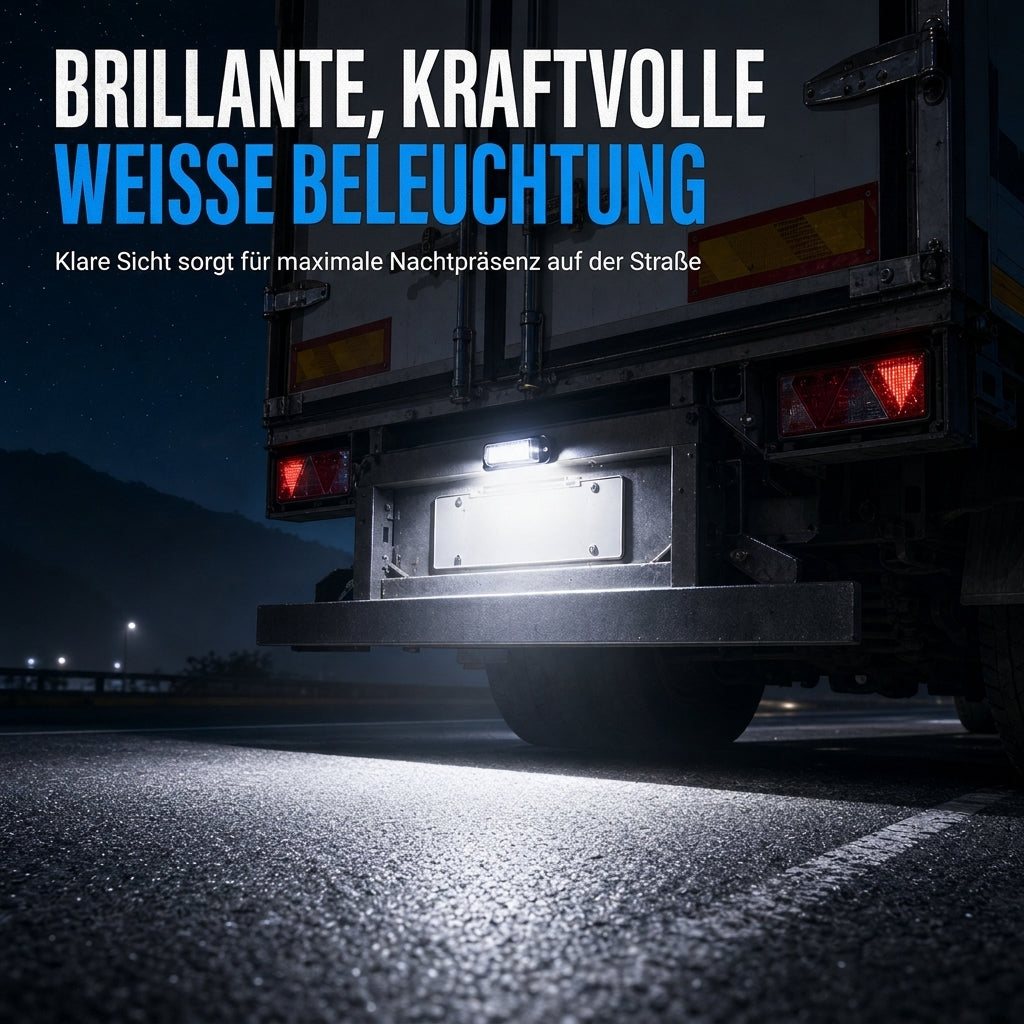 ⏳Begrenzte Zeit 50% Rabatt💥6-LED-Kennzeichenleuchte 12V 24V Universal-Weißsignalarmatur Arbeitsleuchte für Autos LKW Wohnmobile Anhänger