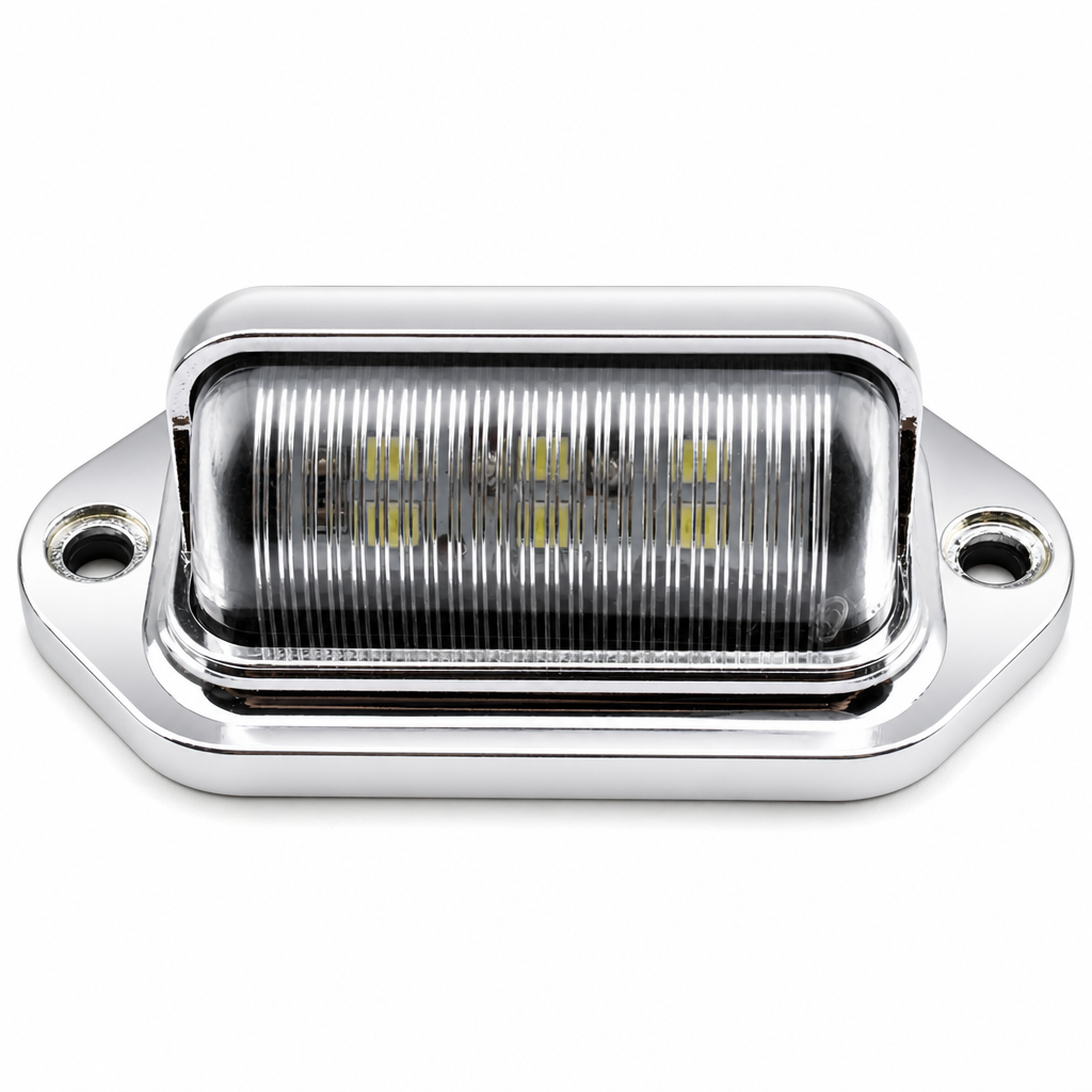 ⏳Begrenzte Zeit 50% Rabatt💥6-LED-Kennzeichenleuchte 12V 24V Universal-Weißsignalarmatur Arbeitsleuchte für Autos LKW Wohnmobile Anhänger