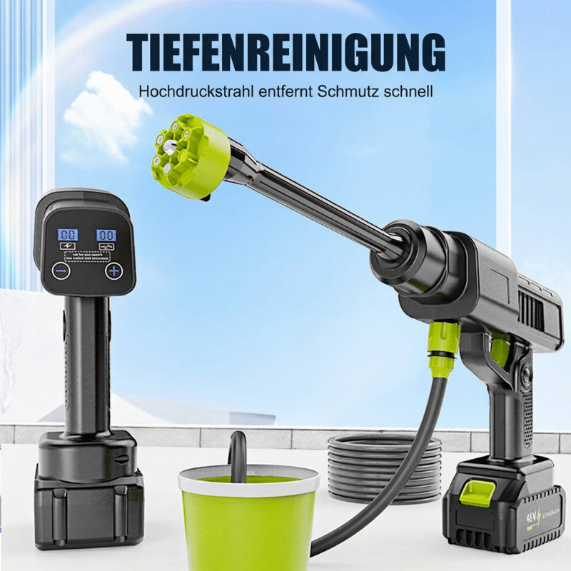 🎁 Begrenzte Zeit 50% Rabatt 🚗 Kabellose Hochdruckreiniger — Auto, Haus und Garten 💦