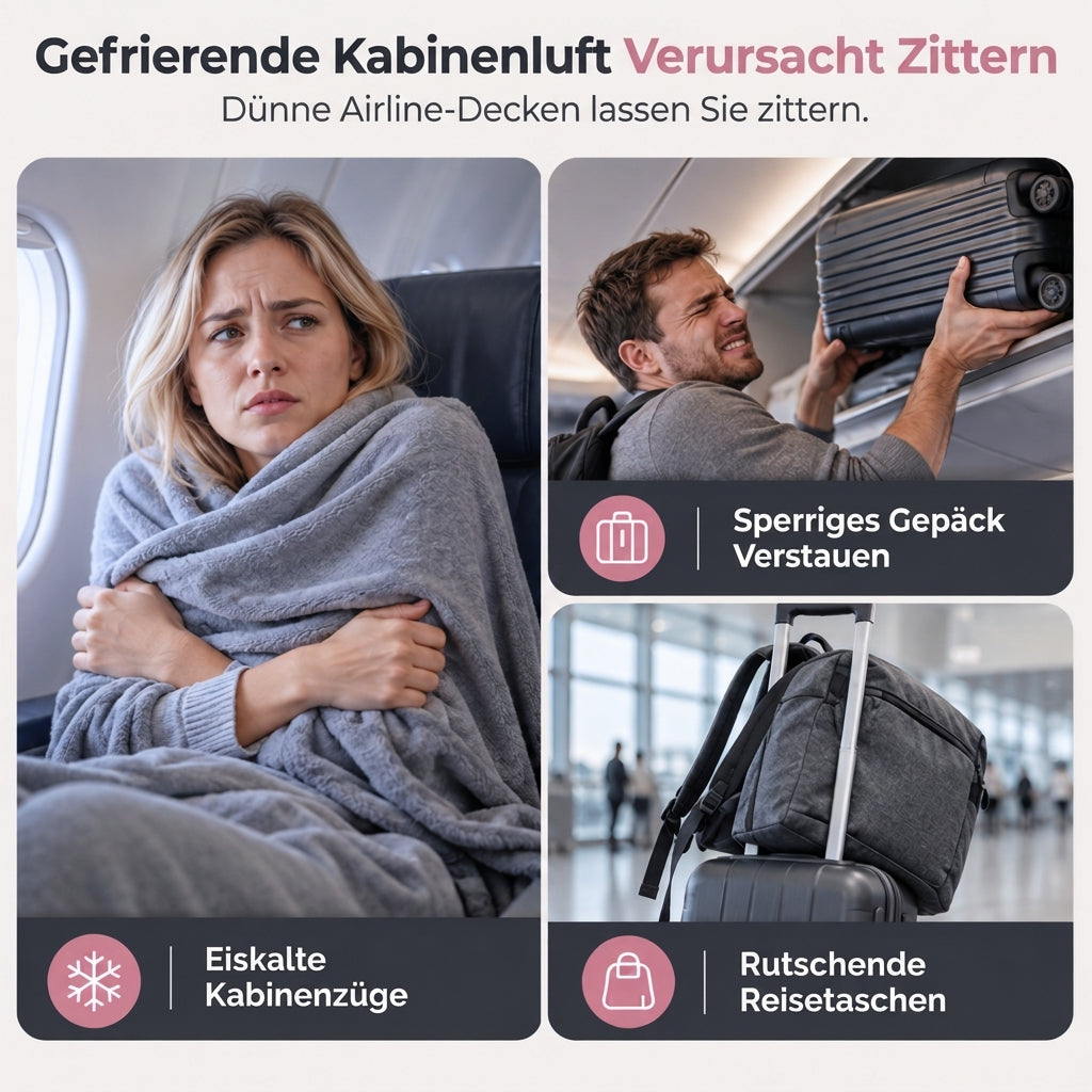 🎒 Begrenzte Zeit 50% Rabatt ✈️ 2-in-1 Reiseplaid aus Flanell
