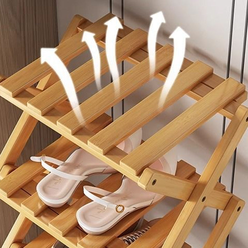 ✨Begrenzte Zeit 50% Rabatt 🎋Langlebiger, faltbarer Schuhständer aus Bambus