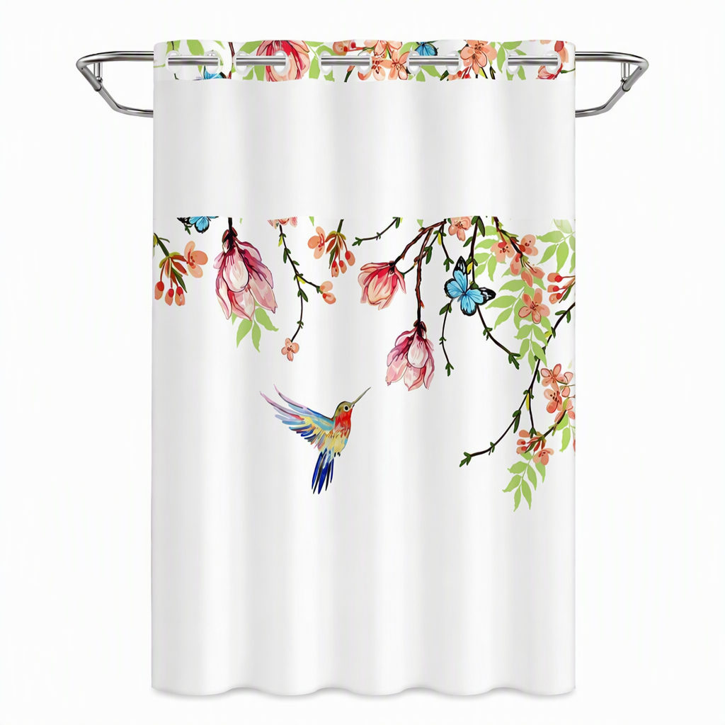 🌸 Begrenzte Zeit 50% Rabatt 🛁 Wasserdichter Duschvorhang mit Blumenmuster