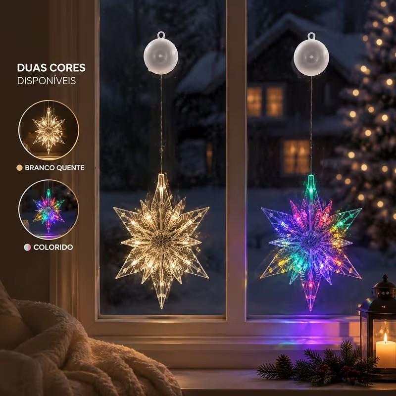 🎄❄️ DIY-Weihnachts-Schneeflocken-LED-Lichter mit Saugnäpfen ✨ | Batteriebetrieben, warmes Licht und mehrfarbig, Fensterlichter mit Saugnäpfen, Weihnachtsdekoration für Zuhause und Partys