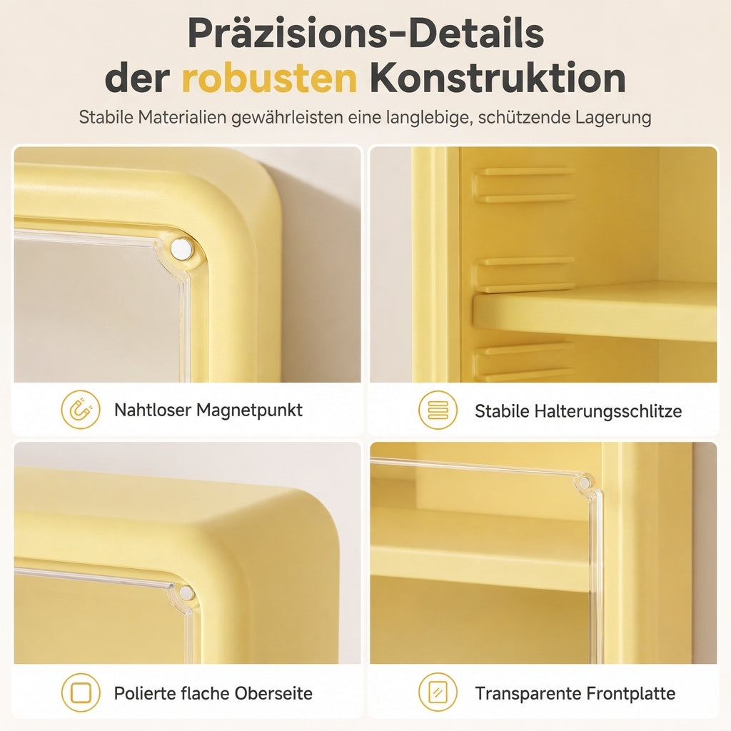 ✨ Begrenzte Zeit 50% Rabatt 📏 Wandmontierte, transparente Vitrine für Actionfiguren und Aufbewahrungsorganizer mit zwei Ablagen