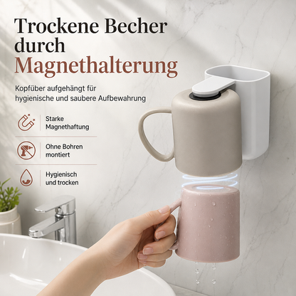 🧲 Begrenzte Zeit 50% Rabatt 🛁 Wandmontierter Zahnbürstenhalter ohne Bohren