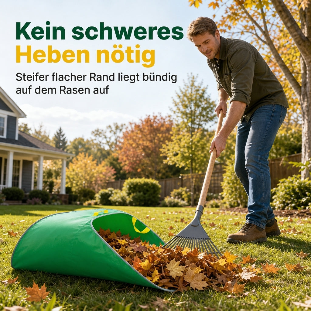 💪 Begrenzte Zeit 50% Rabatt 🍂 Tragbarer Pop-up-Laubsammler und wiederverwendbarer Gartenabfallsack