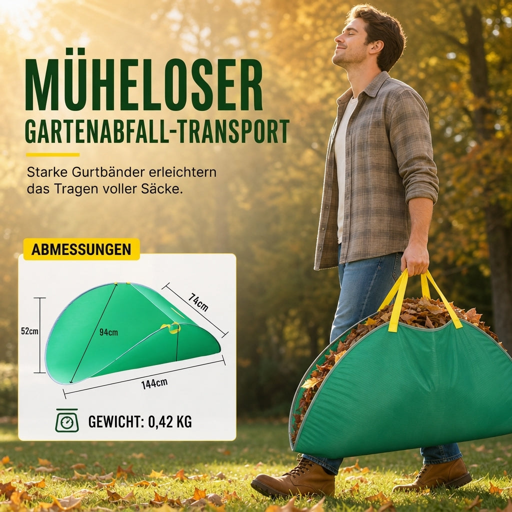 💪 Begrenzte Zeit 50% Rabatt 🍂 Tragbarer Pop-up-Laubsammler und wiederverwendbarer Gartenabfallsack