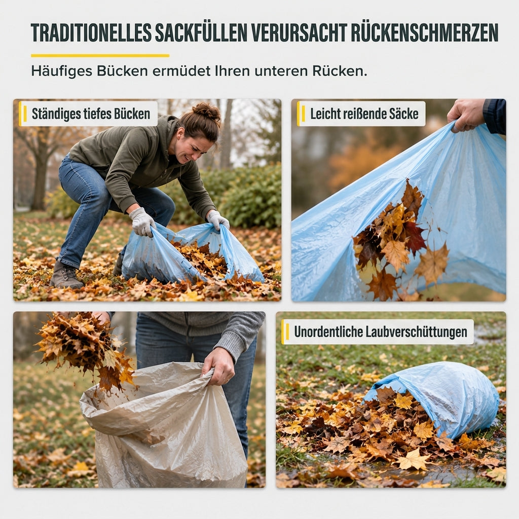 💪 Begrenzte Zeit 50% Rabatt 🍂 Tragbarer Pop-up-Laubsammler und wiederverwendbarer Gartenabfallsack