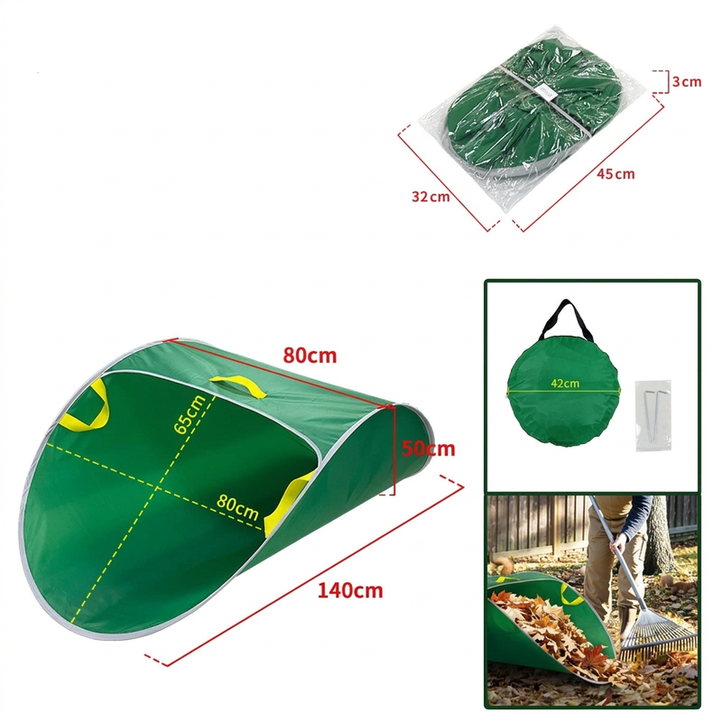 💪 Begrenzte Zeit 50% Rabatt 🍂 Tragbarer Pop-up-Laubsammler und wiederverwendbarer Gartenabfallsack